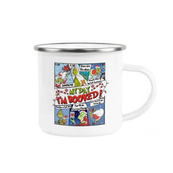 My Day Grinch, Metallic enamel cup white 360ml