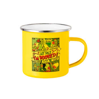 My Day Grinch, Yellow Enamel Metallic Cup 360ml