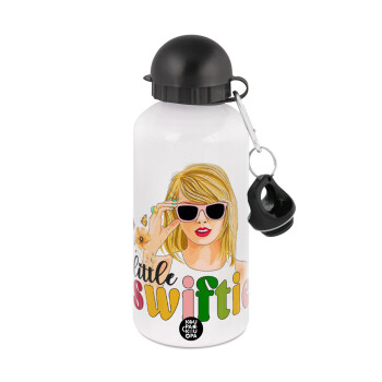 Little Swiftie, Metal water bottle, White, aluminum 500ml