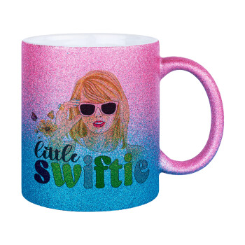 Little Swiftie, Κούπα Χρυσή/Μπλε Glitter, κεραμική, 330ml