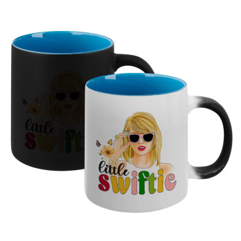 Little Swiftie, Κούπα Μαγική εσωτερικό μπλε, κεραμική 330ml που αλλάζει χρώμα με το ζεστό ρόφημα