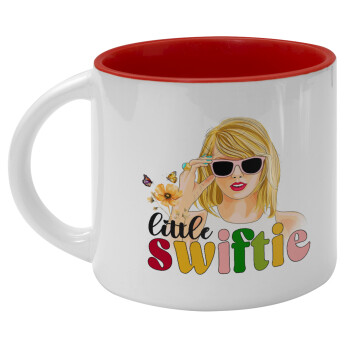 Little Swiftie, Κούπα κεραμική 400ml Λευκή/Κόκκινη