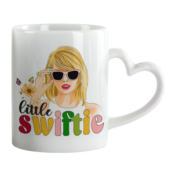 Little Swiftie, Mug heart handle, ceramic, 330ml