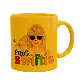 Little Swiftie, Ceramic coffee mug yellow, 330ml