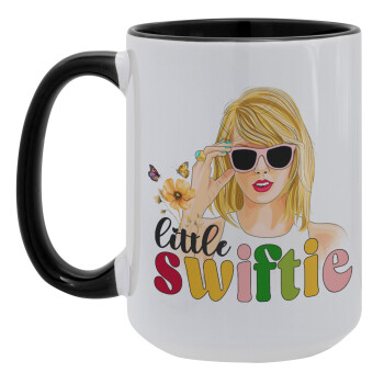 Little Swiftie, Κούπα Mega 15oz, κεραμική Μαύρη, 450ml