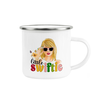 Little Swiftie, Metallic enamel cup white 360ml