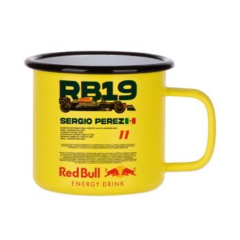 Redbull Sergio Perezi, Metallic enamel MATT Yellow cup 360ml