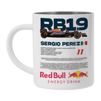 Redbull Sergio Perezi, Mug Stainless steel double wall 300ml