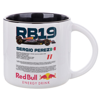 Redbull Sergio Perezi, Κούπα κεραμική 400ml Λευκή/Μαύρη