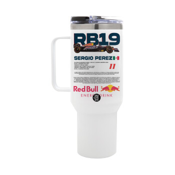 Redbull Sergio Perezi, Mega Tumbler με καπάκι, διπλού τοιχώματος (θερμό) 1,2L