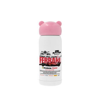 F1 Ferrari, Pink stainless steel thermal flask, 320ml