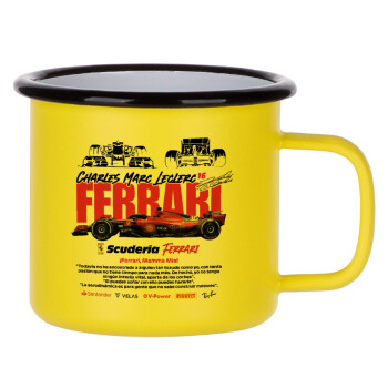 F1 Ferrari, Metallic enamel MATT Yellow cup 360ml