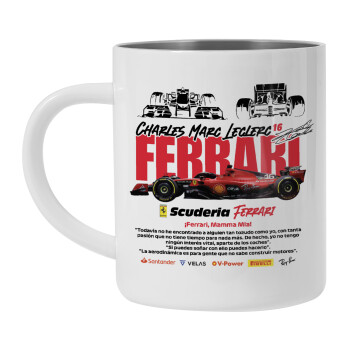 F1 Ferrari, Mug Stainless steel double wall 300ml