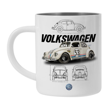 Volkswagen Beetle, Mug Stainless steel double wall 300ml