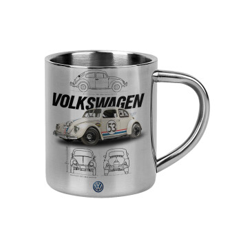 Volkswagen Beetle, Mug Stainless steel double wall 300ml