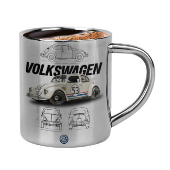 Volkswagen Beetle, Double-wall metal cup for espresso (220ml)