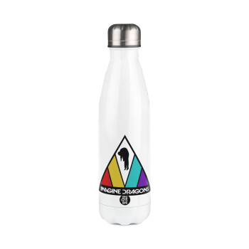 Imagine Dragons, Metal mug thermos White (Stainless steel), double wall, 500ml