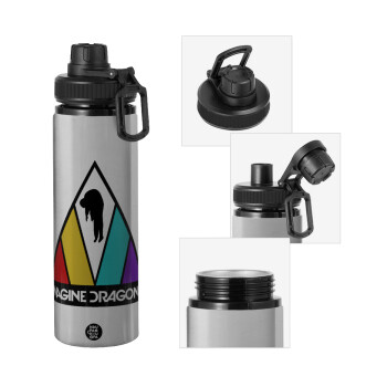 Imagine Dragons, Metallic water bottle with safety cap, 850ml aluminum