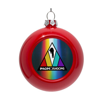 Imagine Dragons, Red Christmas tree ornament bauble 8cm