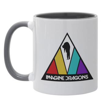 Imagine Dragons, Κούπα χρωματιστή γκρι, κεραμική, 330ml