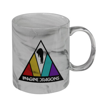 Imagine Dragons, Mug ceramic marble style, 330ml