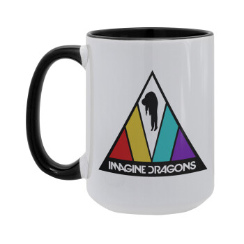 Imagine Dragons, Κούπα Mega 15oz, κεραμική Μαύρη, 450ml