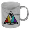 Mug ceramic marble style, 330ml