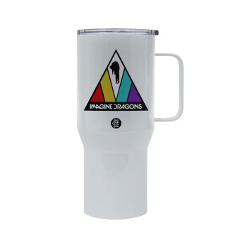 Imagine Dragons, Mega Stainless steel Tumbler with lid, double wall 750L