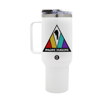 Imagine Dragons, Mega Stainless steel Tumbler with lid, double wall 1,2L