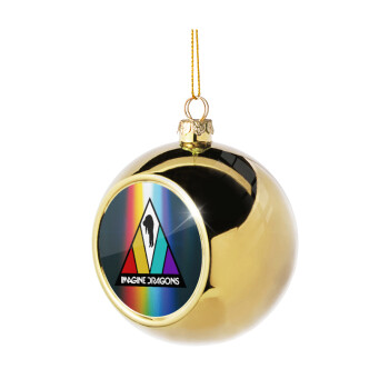 Imagine Dragons, Golden Christmas tree ball ornament 8cm