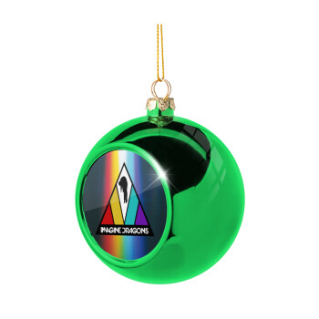 Imagine Dragons, Green Christmas tree ornament ball 8cm