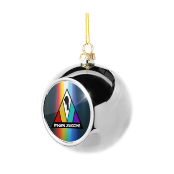 Imagine Dragons, Silver 8cm Christmas tree ball ornament