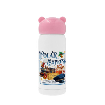 The Polar Express, Pink stainless steel thermal flask, 320ml