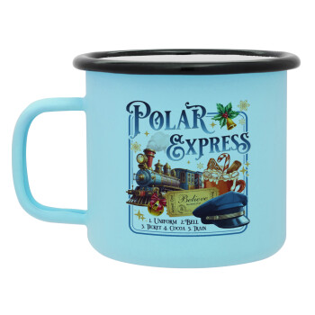 The Polar Express, Κούπα Μεταλλική εμαγιέ ΜΑΤ σιέλ 360ml