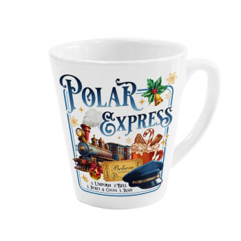 The Polar Express, Κούπα κωνική Latte Λευκή, κεραμική, 300ml