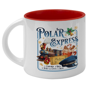 The Polar Express, Κούπα κεραμική 400ml Λευκή/Κόκκινη