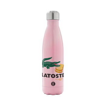 Latoste, Metal mug thermos Pink Iridiscent (Stainless steel), double wall, 500ml