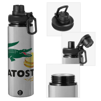 Latoste, Metallic water bottle with safety cap, 850ml aluminum