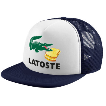 Latoste, Children's Soft Trucker Cap with Dark Blue/White Mesh (POLYESTER, CHILDREN, ONE SIZE)