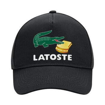 Latoste, Adult Ultimate Hat BLACK, (100% COTTON DRILL, ADULT, UNISEX, ONE SIZE)