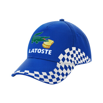 Latoste, Adult Ultimate BLUE RACING Cap, (100% COTTON DRILL, ADULT, UNISEX, ONE SIZE)