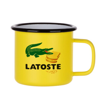 Latoste, Metallic enamel MATT Yellow cup 360ml