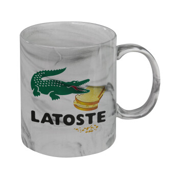 Latoste, Mug ceramic marble style, 330ml