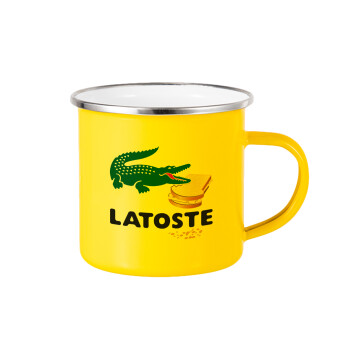 Latoste, Yellow Enamel Metallic Cup 360ml