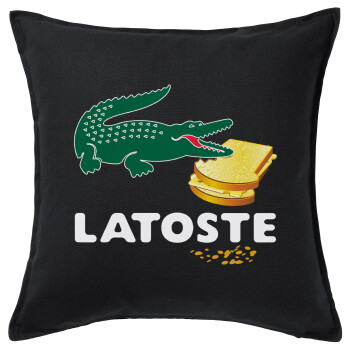 Latoste, Sofa cushion black 50x50cm includes filling