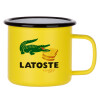 Metallic enamel MATT Yellow cup 360ml