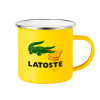 Yellow Enamel Metallic Cup 360ml