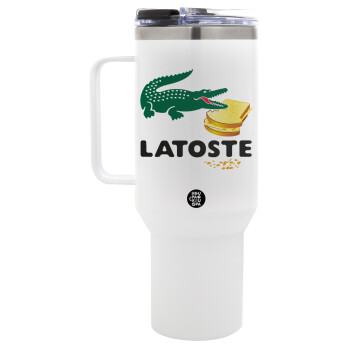 Latoste, Mega Stainless steel Tumbler with lid, double wall 1,2L