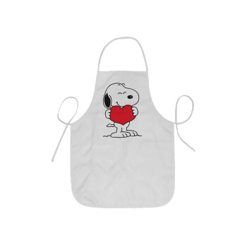 Snoopy takemy heart, Ποδιά Σεφ ολόσωμη κοντή  Παιδική (44x62cm)