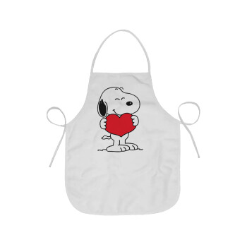 Snoopy takemy heart, Ποδιά Σεφ Ολόσωμη κοντή Ενηλίκων (63x75cm)